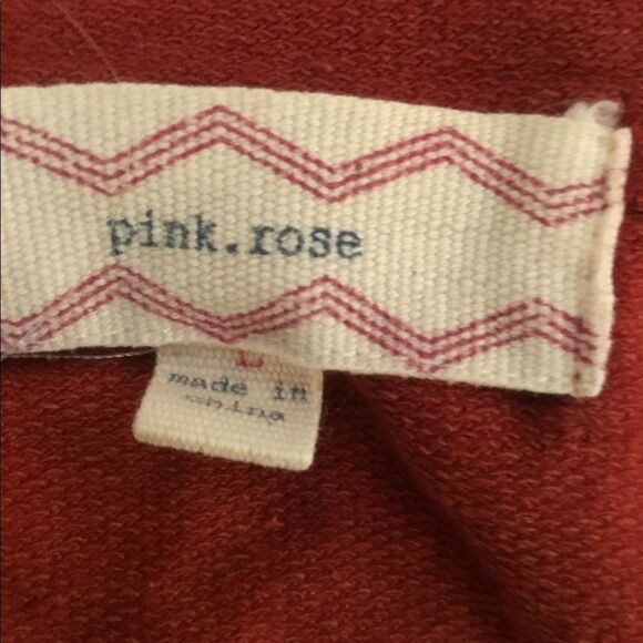 PINK Rose Large rust colored sweatshirt - Picture 5 of 16